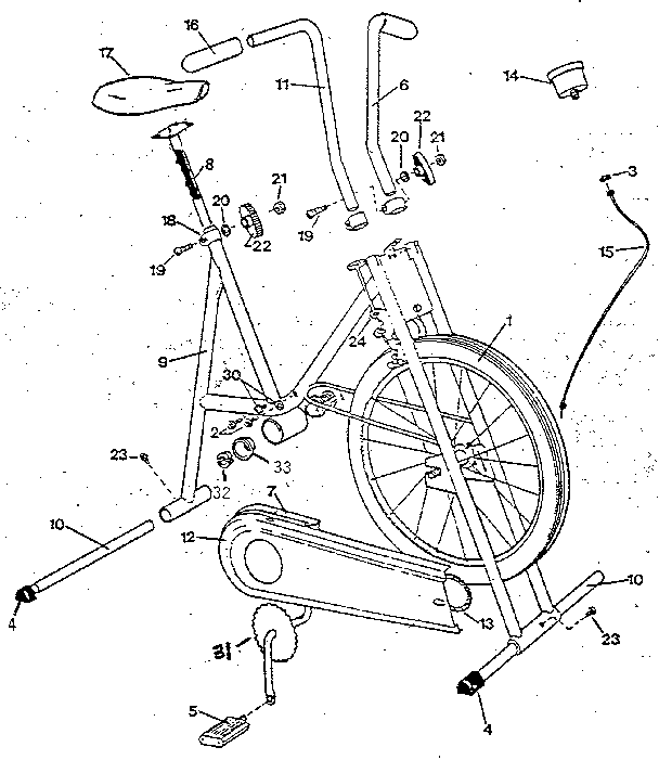 stationary bike parts